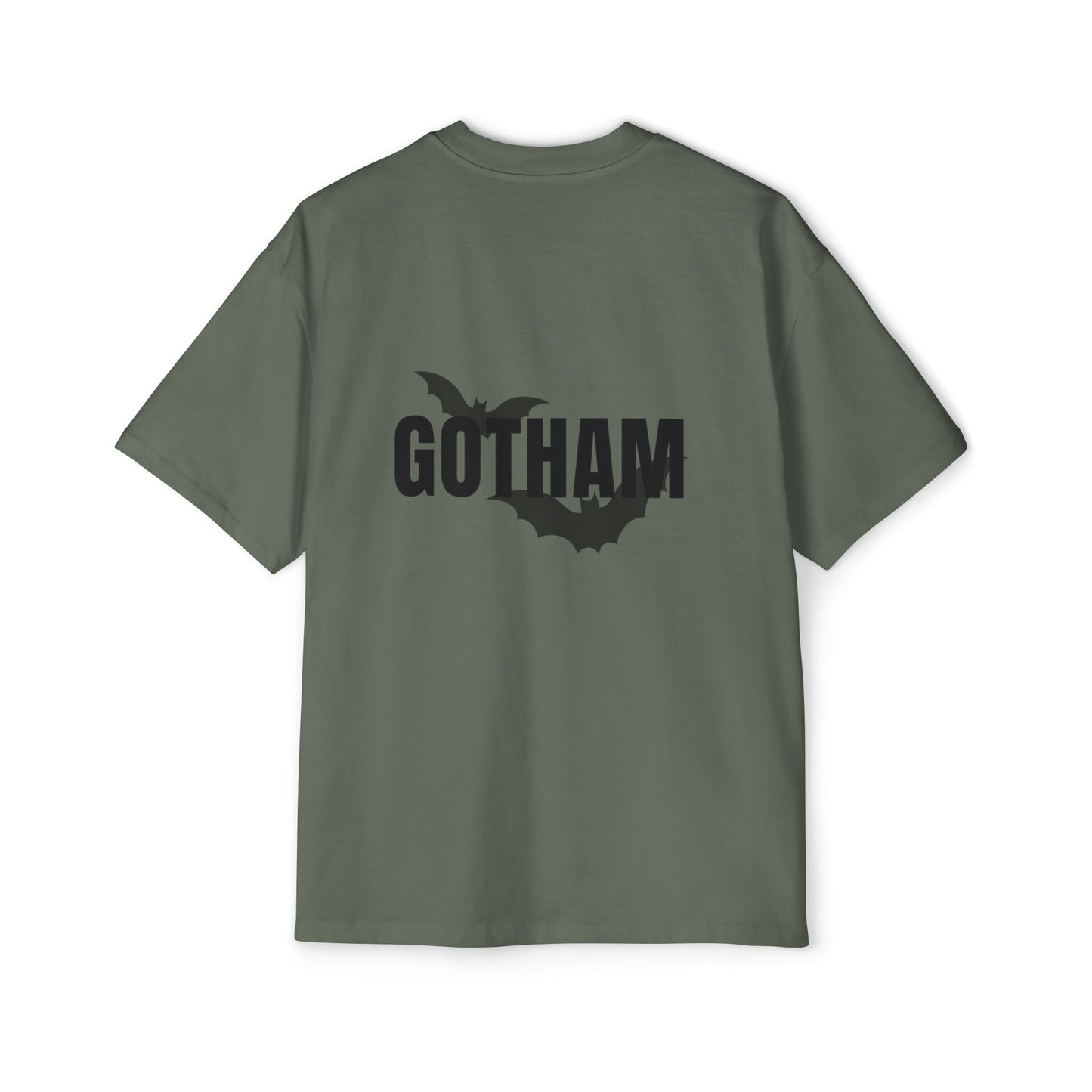 Men's Oversized Gotham Bat Tee - Cool Graphic T-Shirt for Everyday Wear - Dahe Saint Luis
