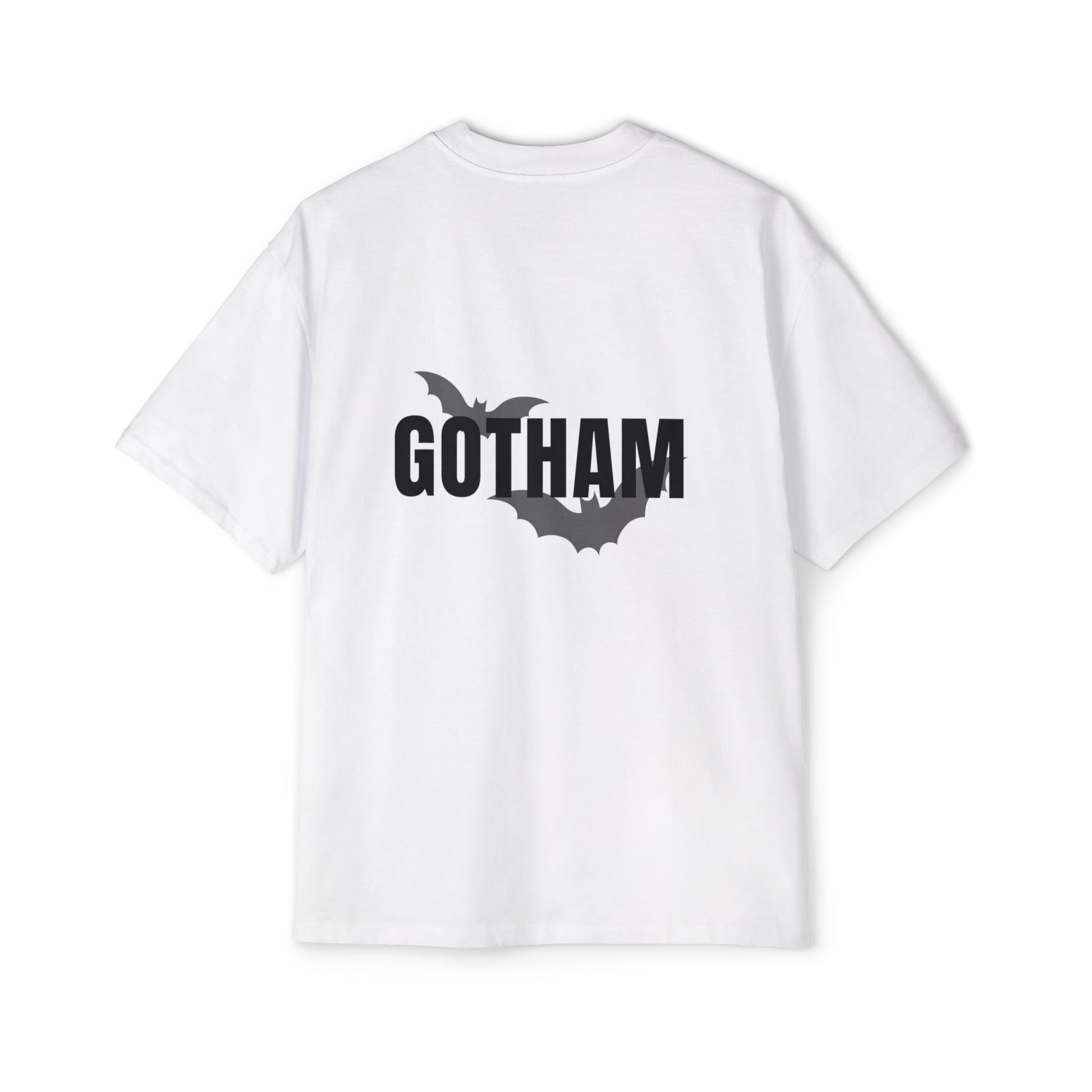 Men's Oversized Gotham Bat Tee - Cool Graphic T-Shirt for Everyday Wear - Dahe Saint Luis 